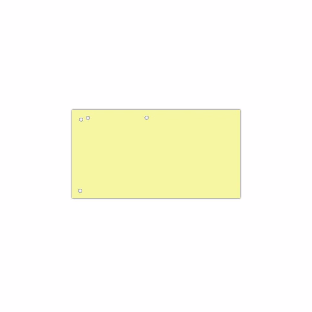 Elválasztócsík DONAU 105x235 mm karton sárga 100 darabos