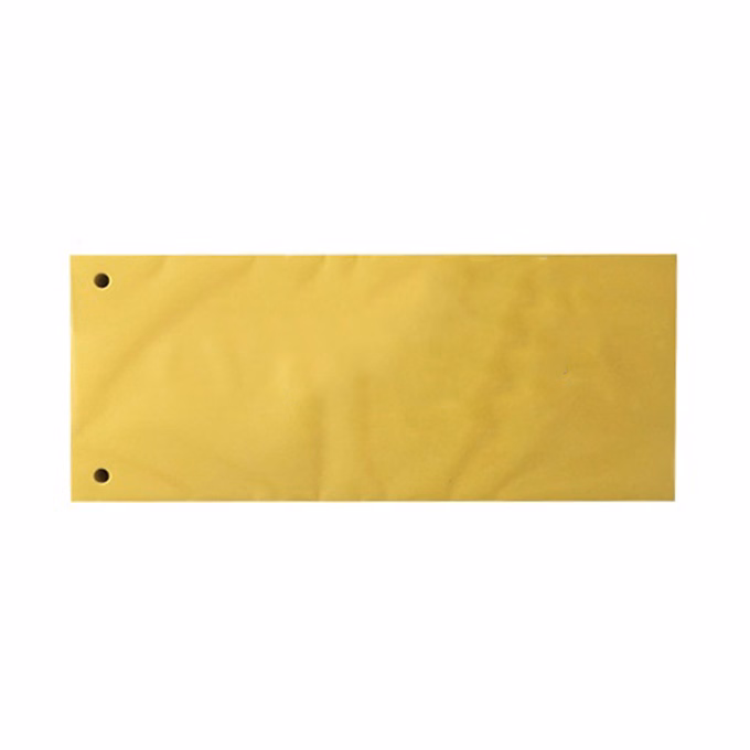 Elválasztócsík FORTUNA 105x235mm karton sárga 100 darabos