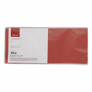 Elválasztócsík OPTIMA 105x240mm piros 10 darabos