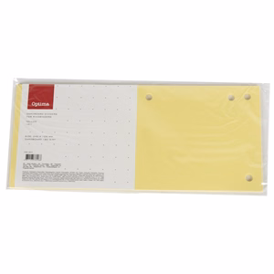 Elválasztócsík OPTIMA 105x240mm sárga 10 darabos