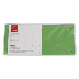 Elválasztócsík OPTIMA 105x240mm zöld 10 darabos