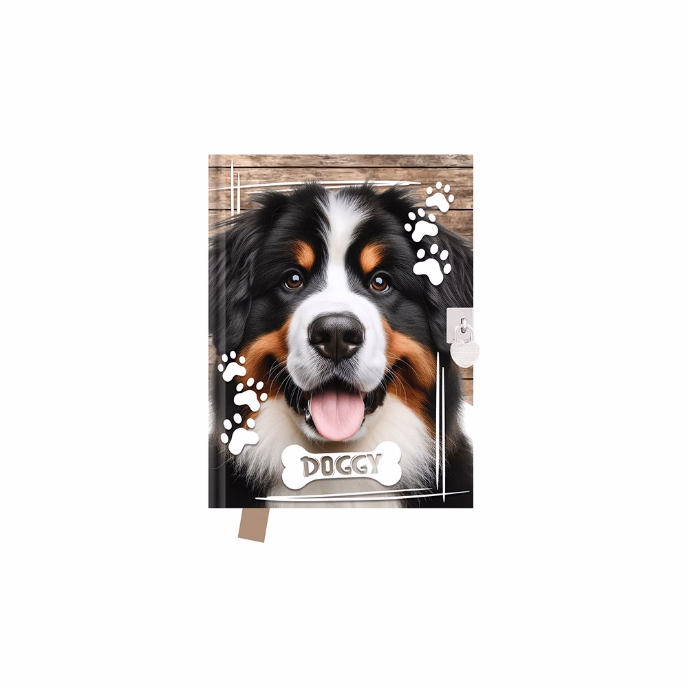 Emlékkönyv JUNIOR Doggy szív alakú lakattal