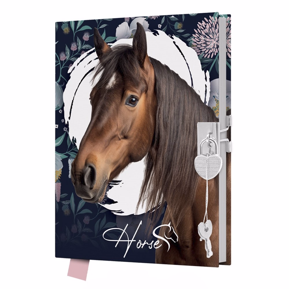 Emlékkönyv JUNIOR Horse szív alakú lakattal