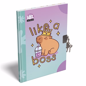 Emlékkönyv LIZZYSULI A/5 keményfedeles Lollipop Capybara