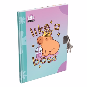 Emlékkönyv LIZZYSULI A/5 keményfedeles Lollipop Capybara