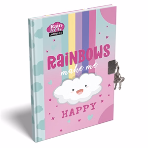 Emlékkönyv LIZZYSULI A/5 keményfedeles Lollipop Rainbow