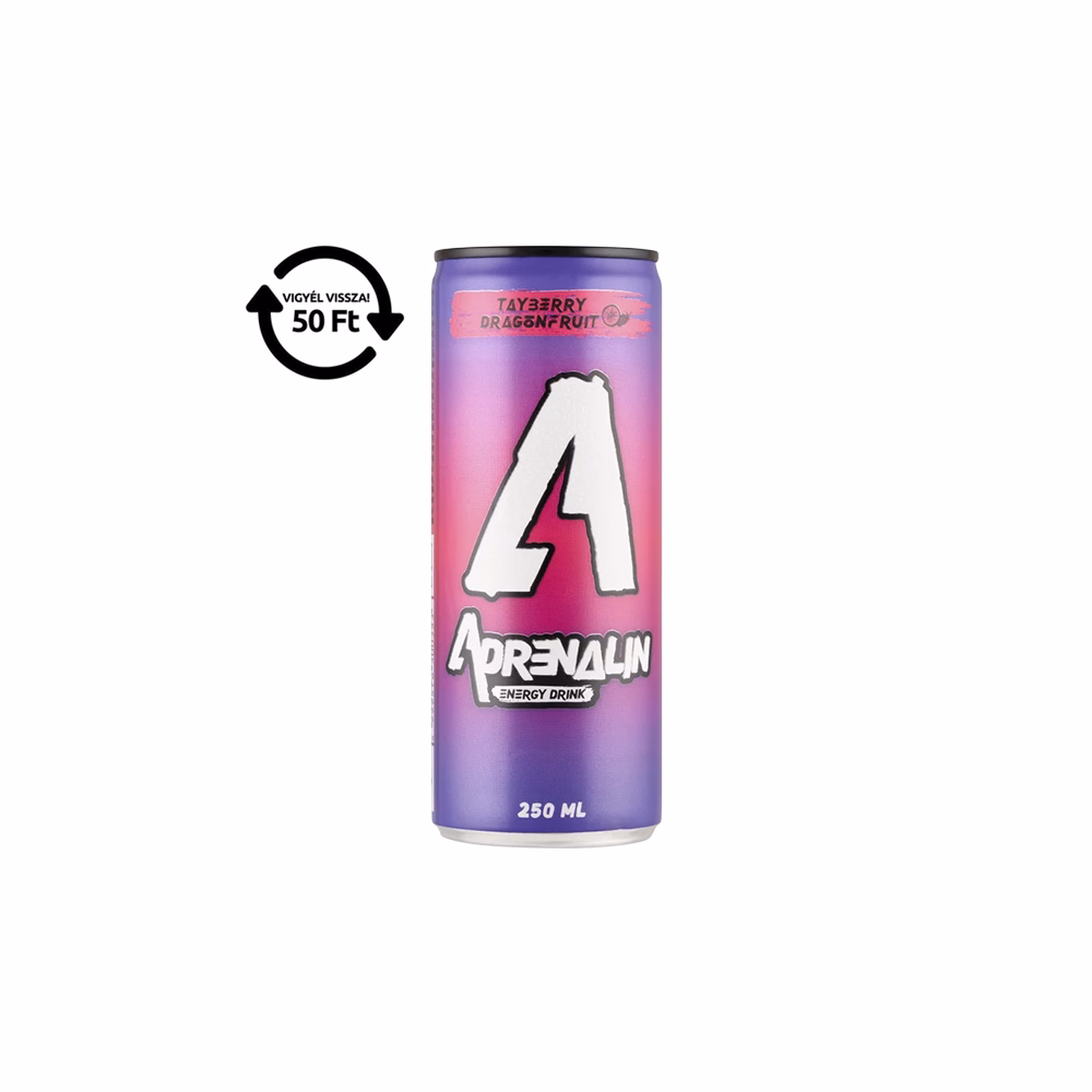 Energiaital ADRENALIN Szedermálna-sárkánygyümölcs 0,25L DRS