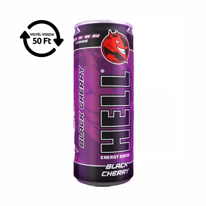 Energiaital HELL Black Cherry 0,25L DRS