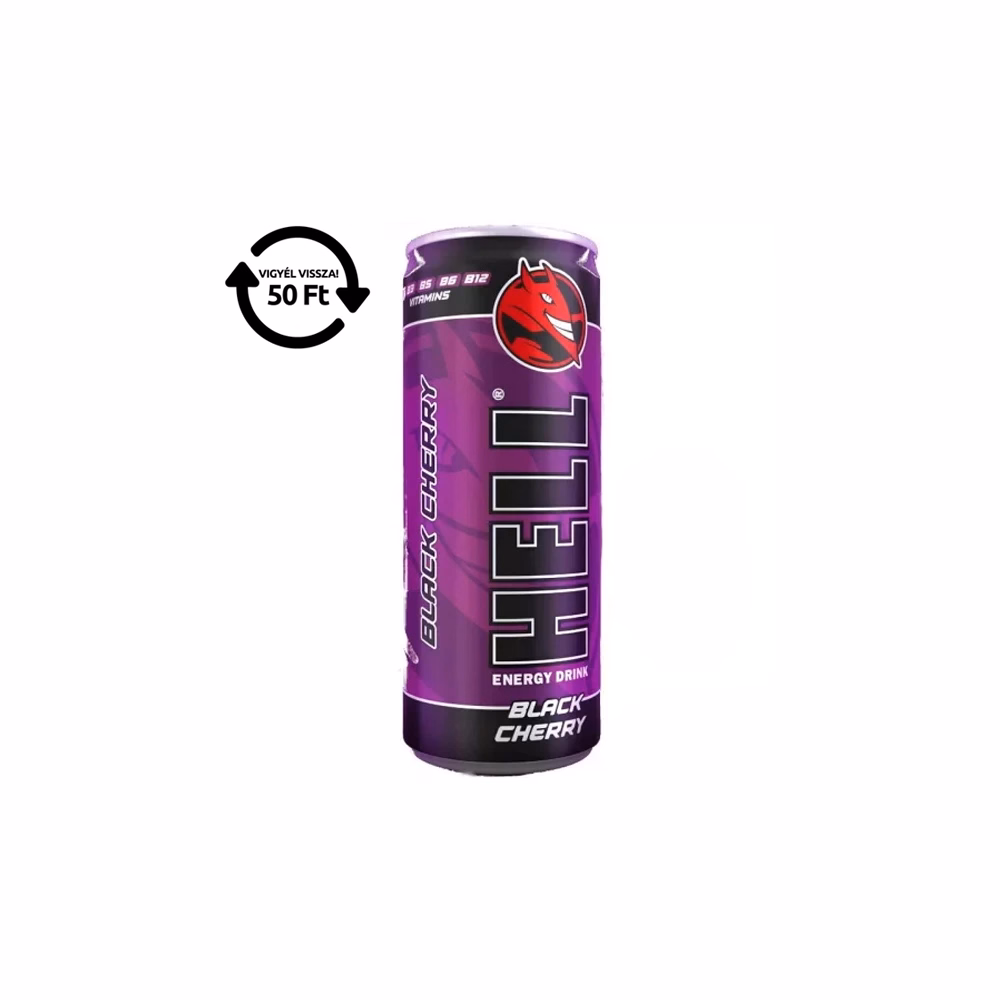 Energiaital HELL Black Cherry 0,25L DRS