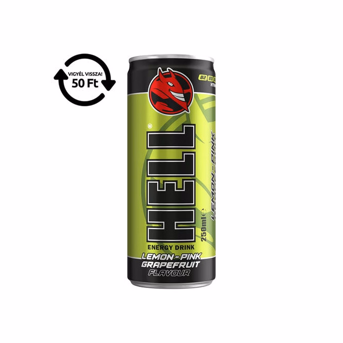 Energiaital HELL Lemon-pink-grapefruit 0,25L DRS