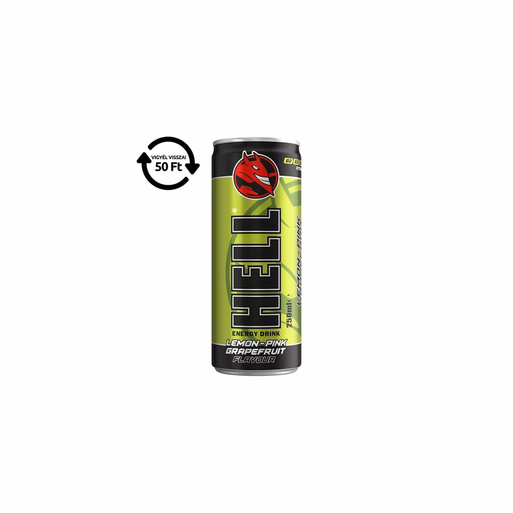 Energiaital HELL Lemon-pink-grapefruit 0,25L DRS