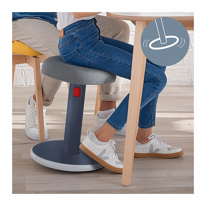 Ergonomikus ülő/álló szék LEITZ Ergo Cosy Active bársony szürke