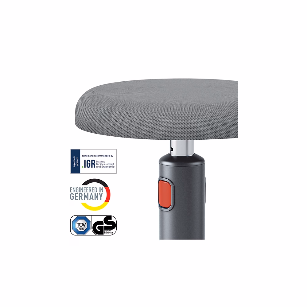 Ergonomikus ülő/álló szék LEITZ Ergo Cosy Active bársony szürke