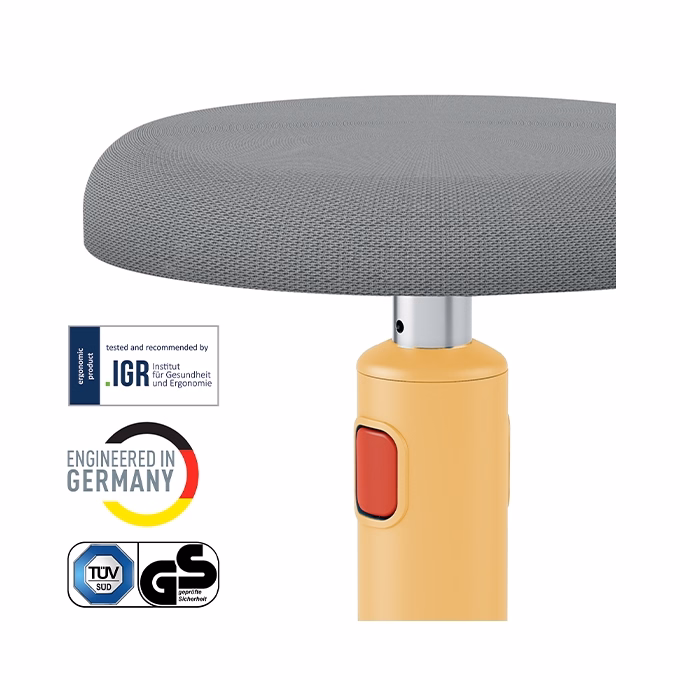 Ergonomikus ülő/álló szék LEITZ Ergo Cosy Active meleg sárga