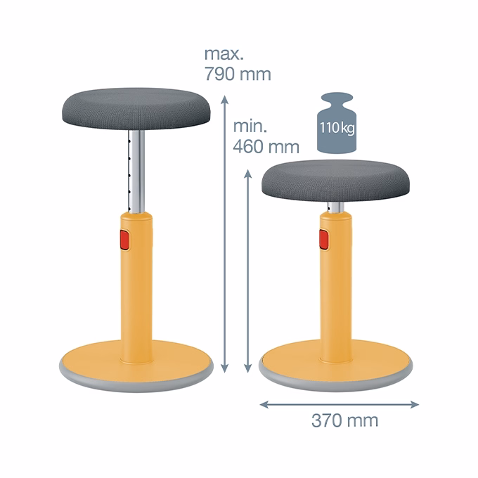 Ergonomikus ülő/álló szék LEITZ Ergo Cosy Active meleg sárga