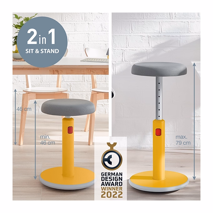Ergonomikus ülő/álló szék LEITZ Ergo Cosy Active meleg sárga