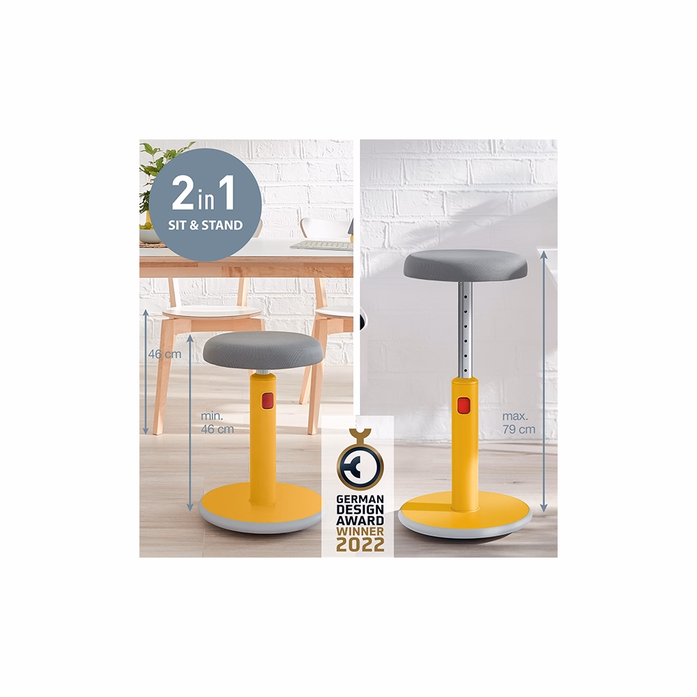 Ergonomikus ülő/álló szék LEITZ Ergo Cosy Active meleg sárga