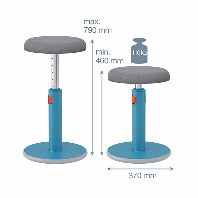 Ergonomikus ülő/álló szék LEITZ Ergo Cosy Active nyugodt kék