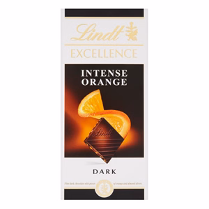 Étcsokoládé táblás LINDT Excellence narancsos étcsokoládé 100 g