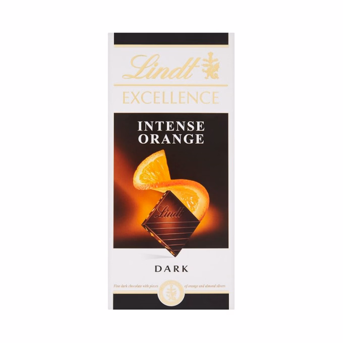 Étcsokoládé táblás LINDT Excellence narancsos étcsokoládé 100 g