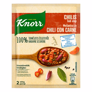 Ételalap KNORR 100% Természetes Chilis bab 47 g Ételalap KNORR 100% Természetes Chilis bab 47 g