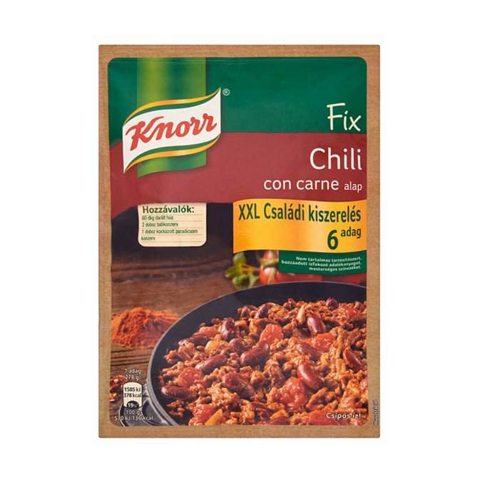 Ételalap KNORR Chili con Carne 75 g