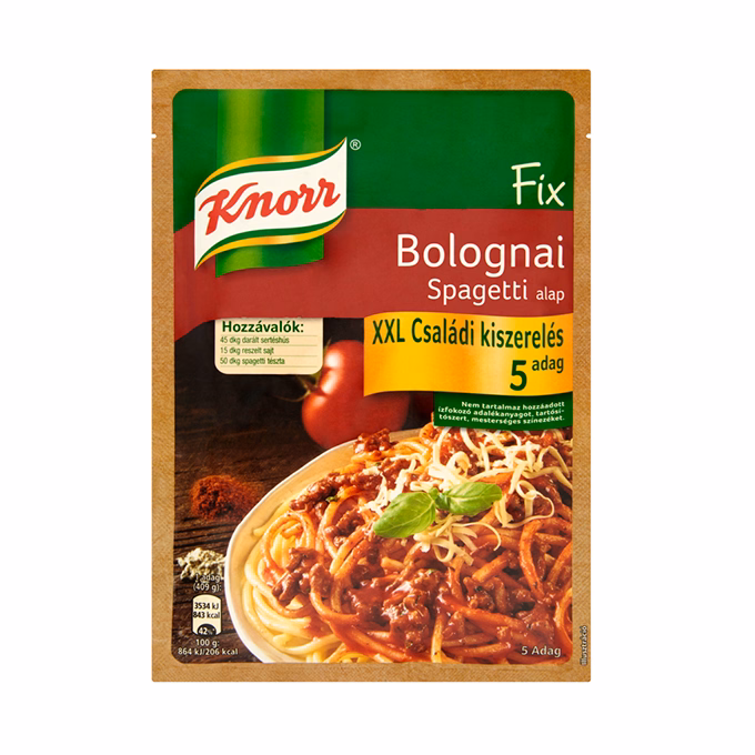 Ételalap KNORR Fix Bolognai spagetti XXL 89 g