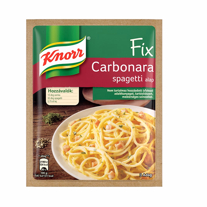 Ételalap KNORR Fix Carbonara spagetti 36 g