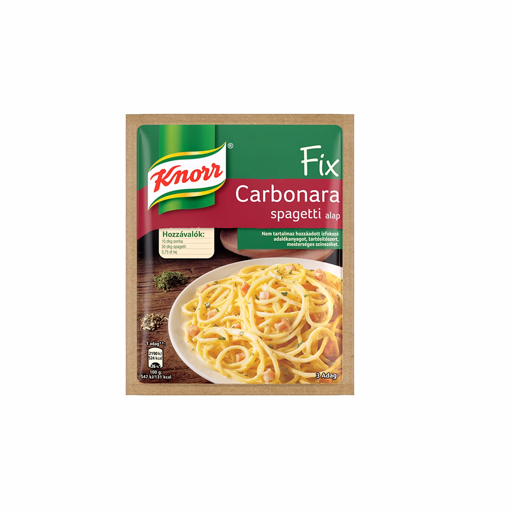 Ételalap KNORR Fix Carbonara spagetti 36 g
