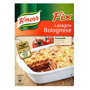 Ételalap KNORR Fix Lasagne Bolognese 205 g