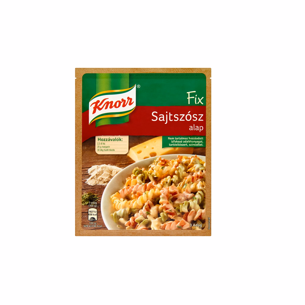 Ételalap KNORR Fix Sajtszósz 29 g Ételalap KNORR Fix Sajtszósz 29 g