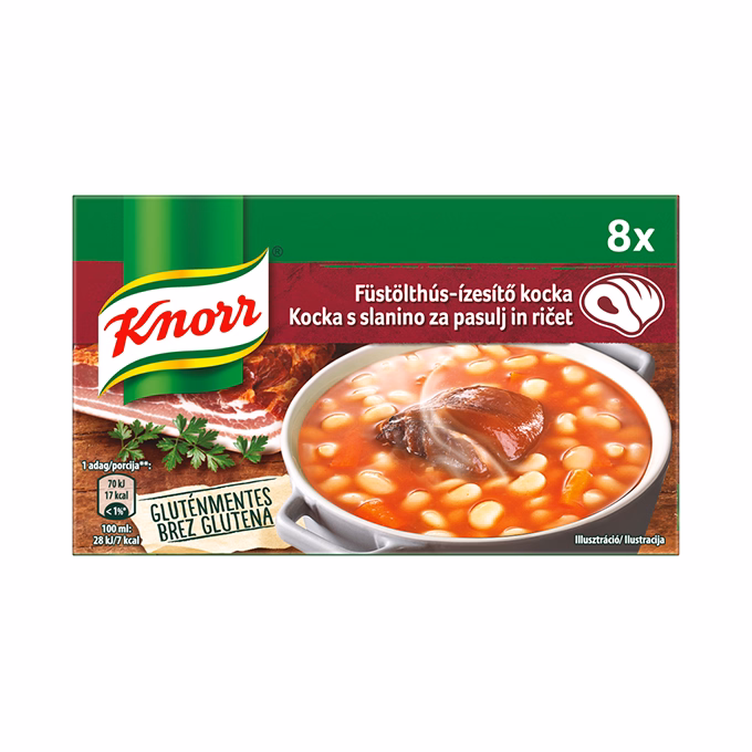 Ételízesítő KNORR Füstölthús-ízesítő kocka 80 g