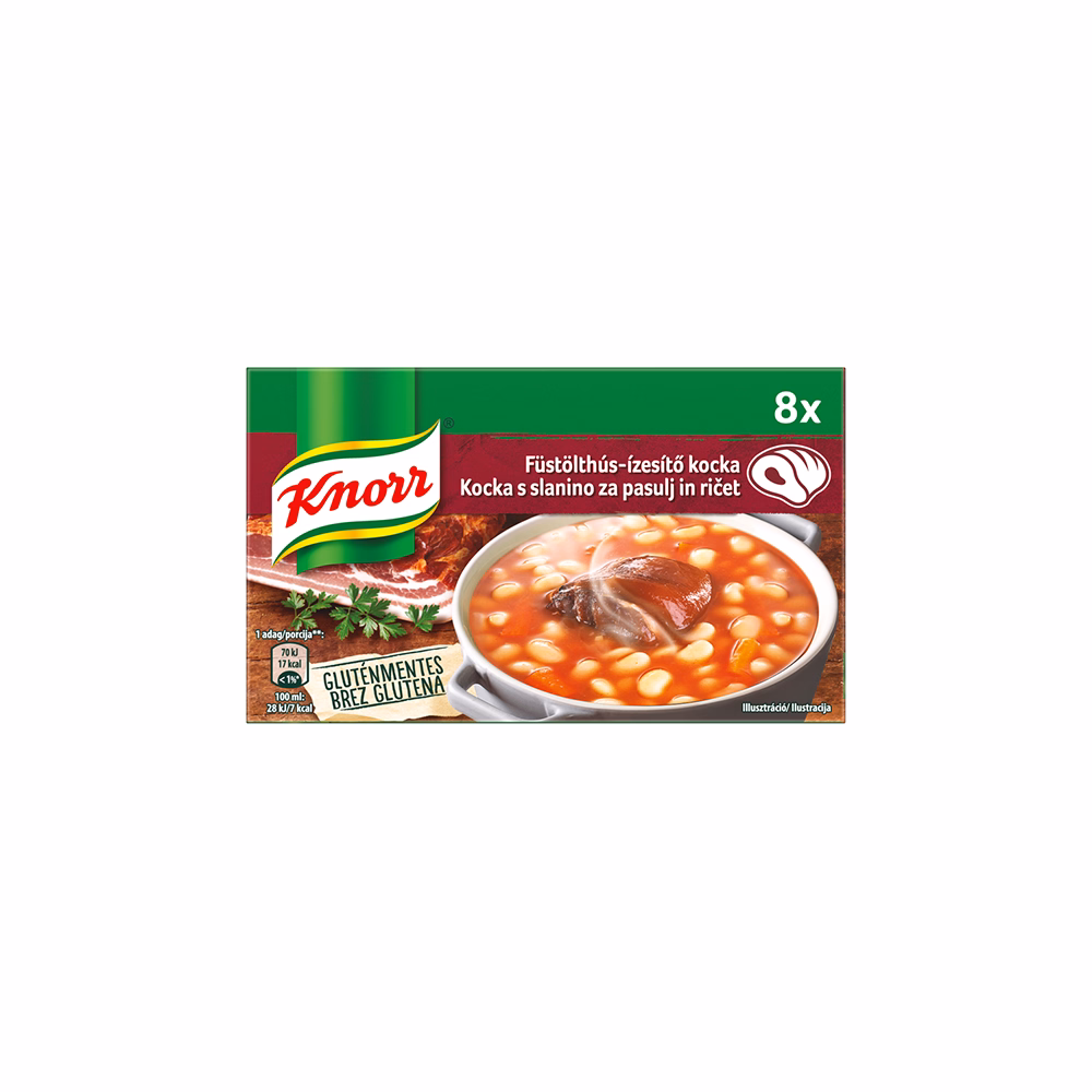Ételízesítő KNORR Füstölthús-ízesítő kocka 80 g