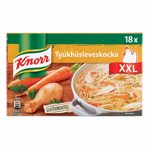 Ételízesítő KNORR Tyúkhúsleveskocka 180 g Ételízesítő KNORR Tyúkhúsleveskocka 180 g