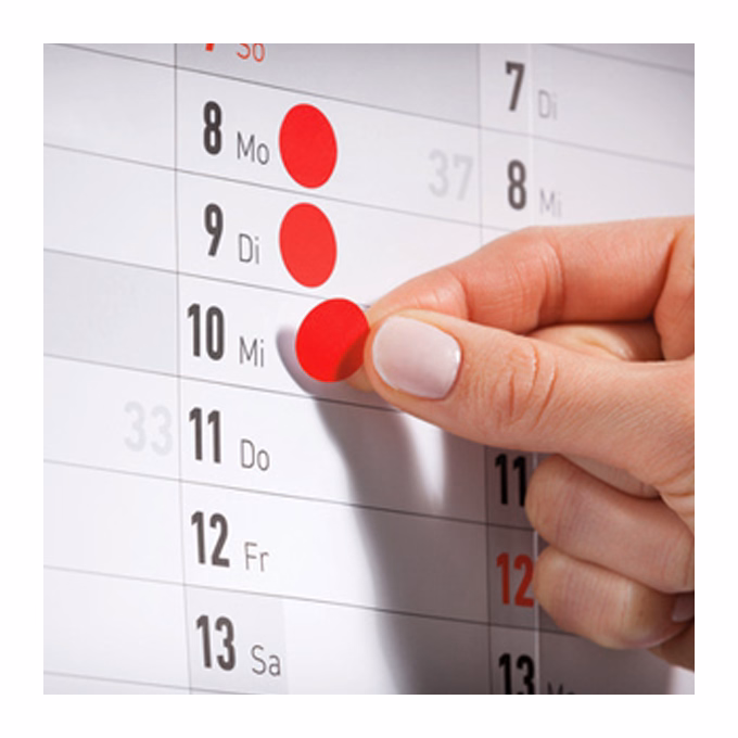 Etikett AVERY 3005 jelölőpont 18mm kék 96 darabos