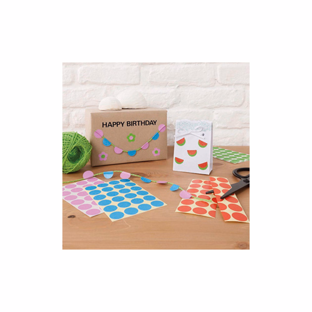 Etikett AVERY 3009 jelölőpont 8mm fekete 416 darabos