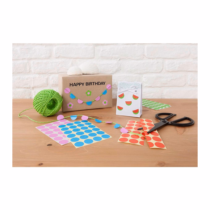 Etikett AVERY 3088 jelölőcimke 12mm 5 vegyes szín 270 címke/doboz 5 ív/doboz