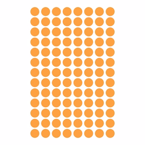 Etikett AVERY 3178 öntapadó jelölőpont neon sárga 8mm 416 jelölőpont/csomag