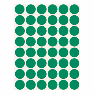 Etikett AVERY 3376 öntapadó jelölőpont zöld 18mm 1056 jelölőpont/csomag