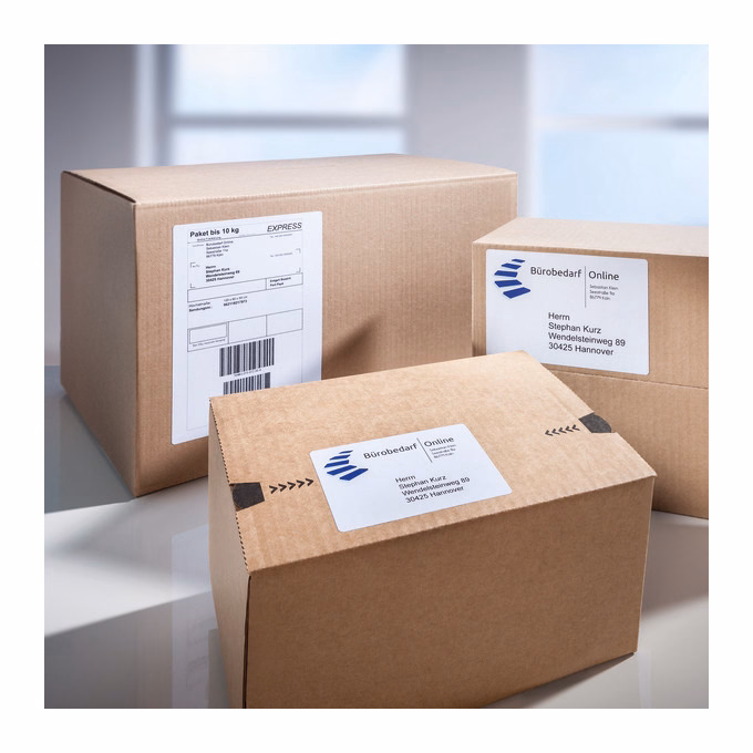 Etikett AVERY 3627-200 105x74 mm fehér univerzális 1760 címke/doboz 200+20 ív/doboz