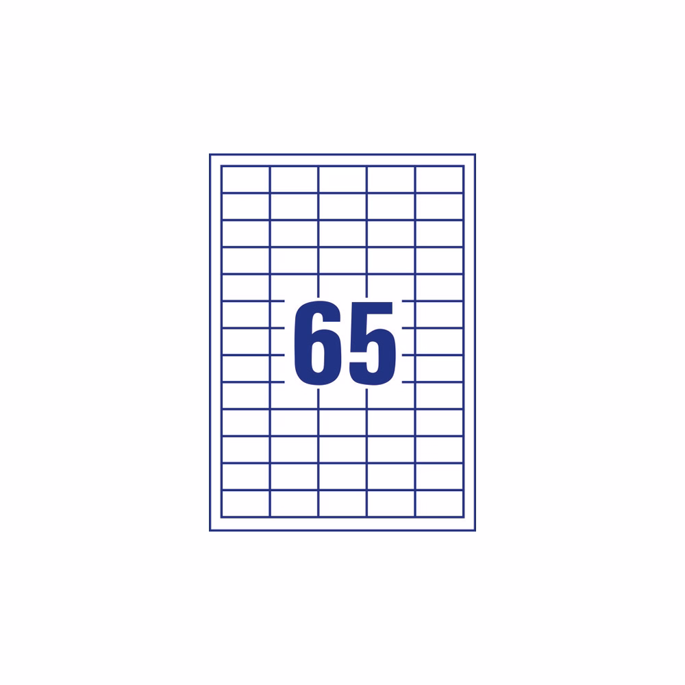 Etikett AVERY 3666-200 38x21,2 mm fehér univerzális 14300 címke/doboz 200+20 ív/doboz