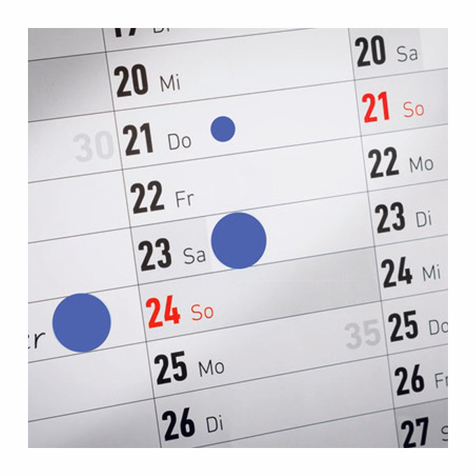 Etikett AVERY 3857 öntapadó jelölőpont adagoló dobozban kék 19mm 250 jelölőpont/doboz