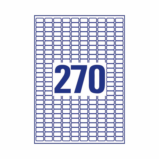 Etikett AVERY L4730REV-25 17,8x10mm visszaszedhető 6750 címke/doboz 25 ív/doboz