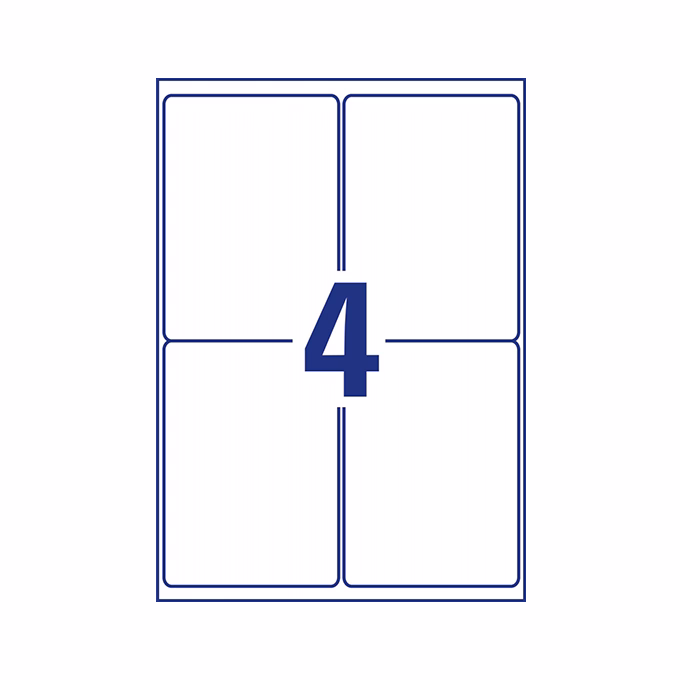 Etikett AVERY L4733REV-25 99,1x139 mm univerzális visszaszedhető 30 lapos Etikett AVERY L4733REV-25 99,1x139 mm univerzális visszaszedhető 30 lapos