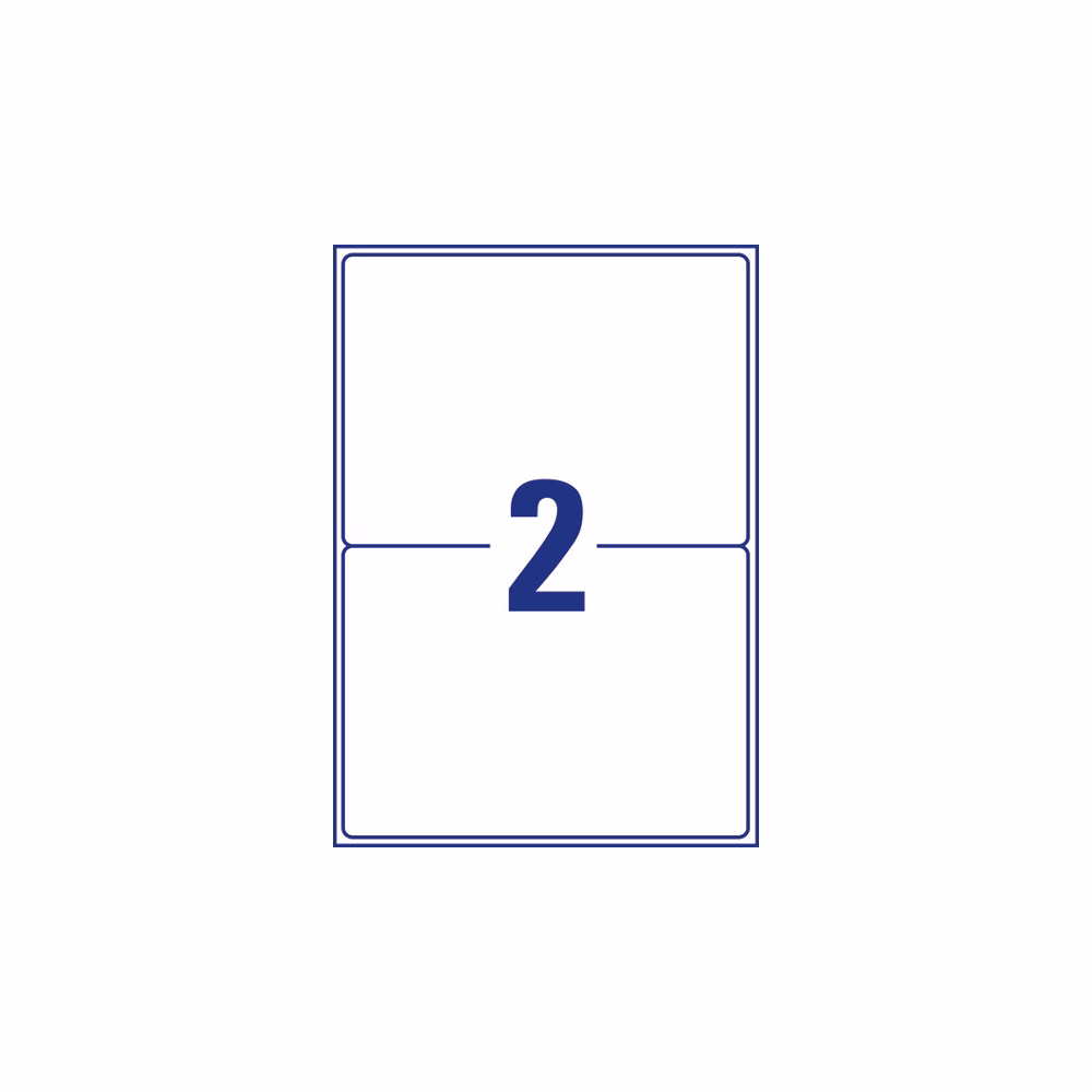 Etikett AVERY L4734REV-100 199,6x143,5 mm univerzális visszaszedhető 200 címke/doboz 100 ív/doboz