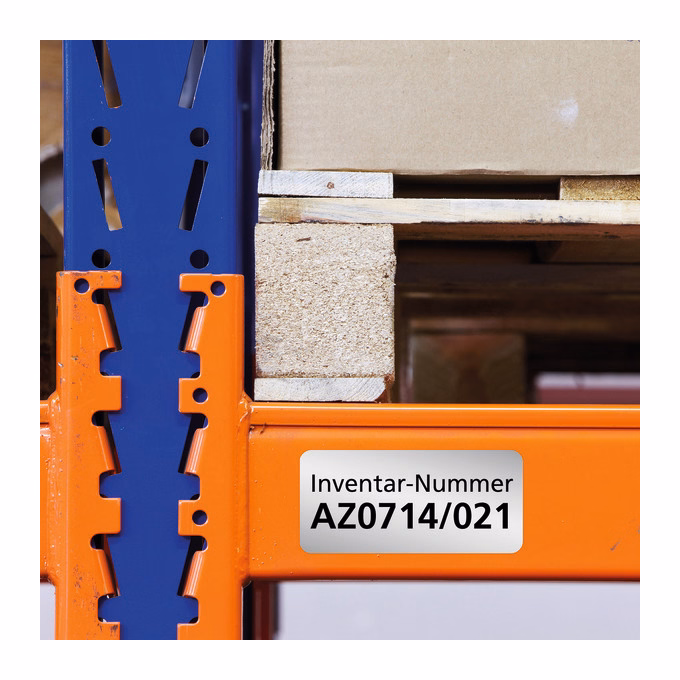 Etikett AVERY L6012-20 96x50,8mm laser ezüst 200 címke/doboz 20 ív/doboz