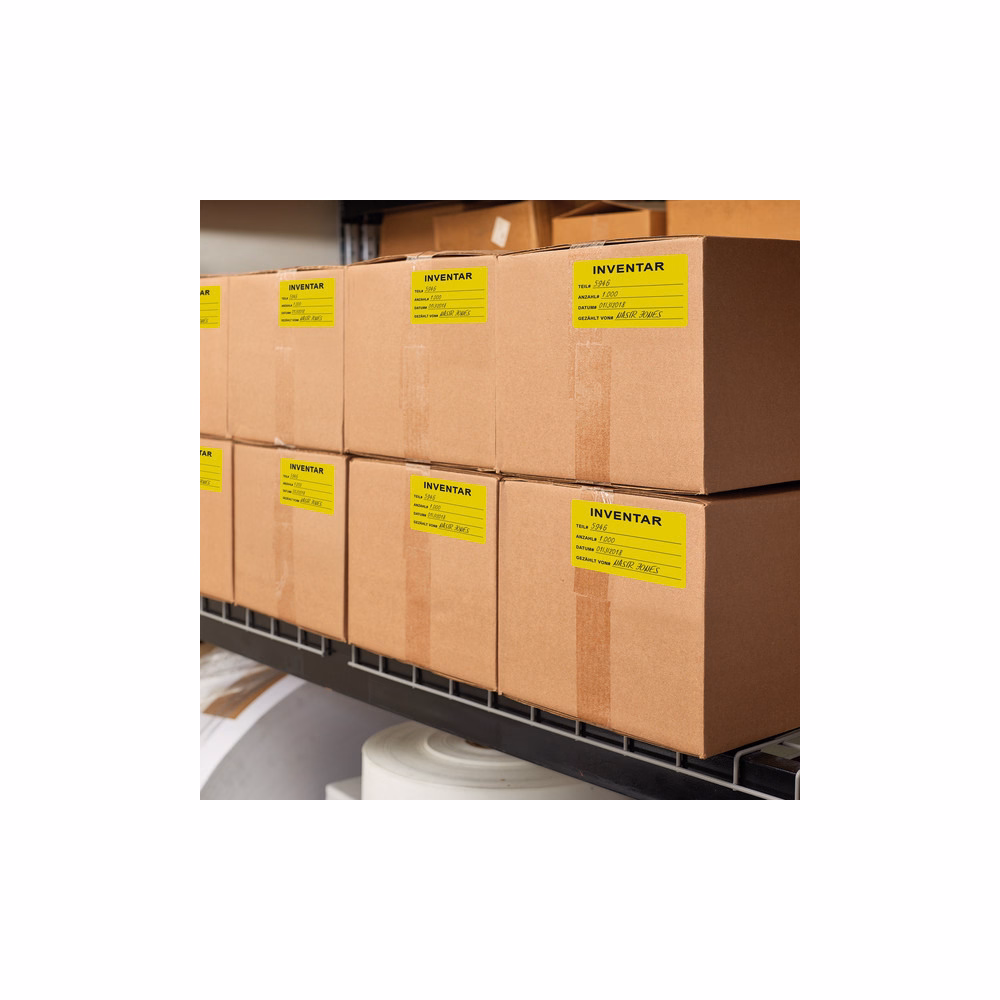 Etikett AVERY L6130-20 210x148mm sárga időjárásálló 40 címke/doboz 20 ív/doboz