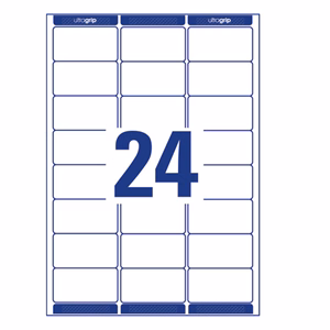 Etikett AVERY L7159-100 63,5x33,9mm univerzális 2400 címke/doboz 100 ív/doboz