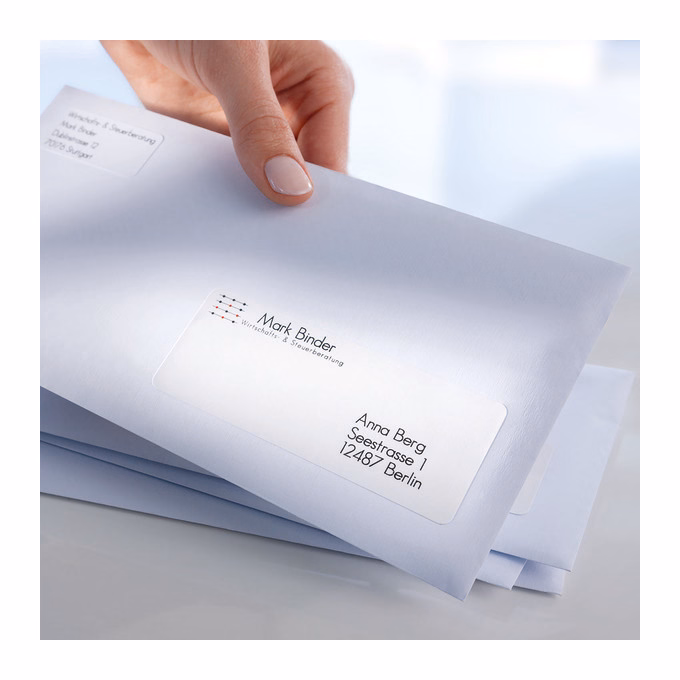 Etikett AVERY L7651-100 38,1x21,2 mm fehér 6500 címke/doboz 100 ív/doboz