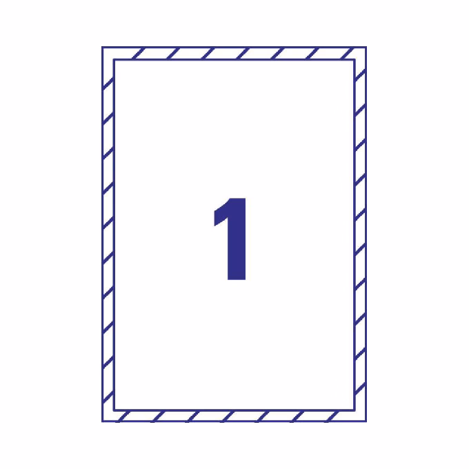 Etikett AVERY L9001-10 210x297 mm kirakat matricák 10 címke/csomag